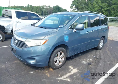 2013 Nissan Quest Sv из США, поврежденный, VIN JN8AE2KP7D9066658